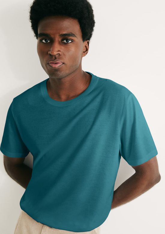 Foto do produto: Camiseta Básica Masculina Manga Curta Em Malha H+ - Verde