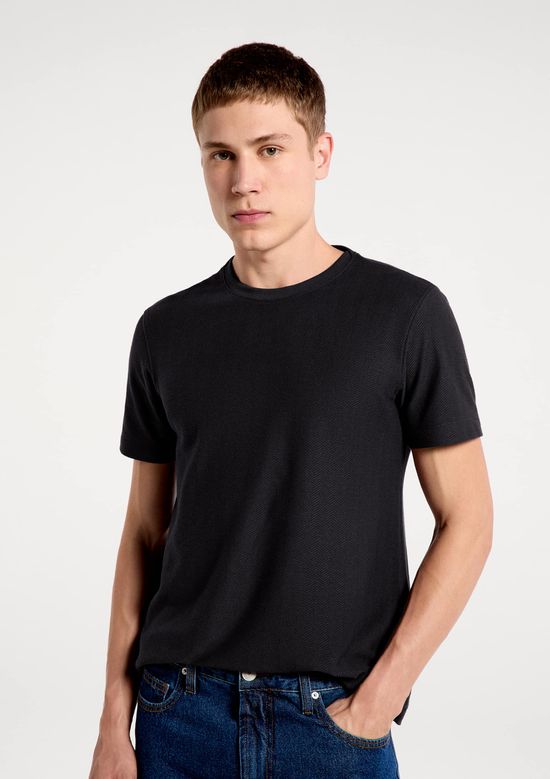 Foto do produto: Camiseta Masculina Manga Curta Texturizada - Preto