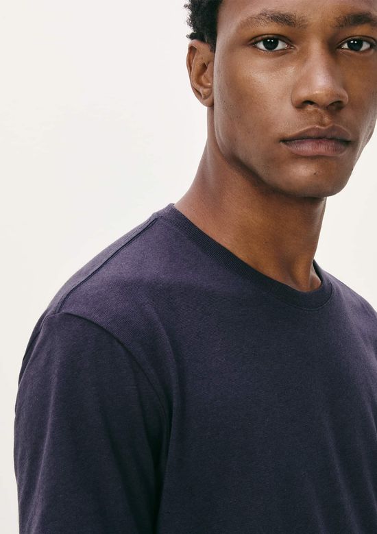 Foto do produto: Camiseta Básica Masculina Manga Curta Regular Em Malha H+ - Azul