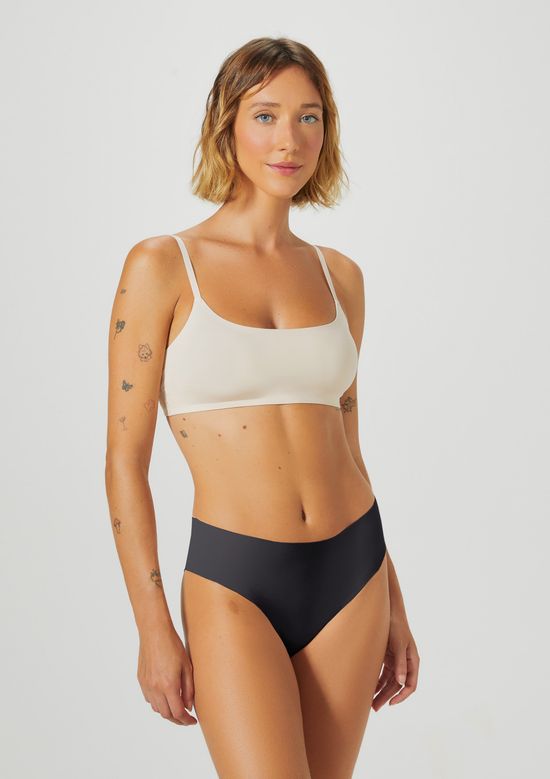 Foto do produto: Kit 2 Calcinhas Caleçon Em Malha - Preto