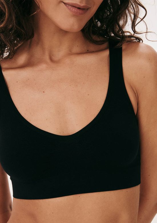 Foto do produto: Top Básico Alças Largas Sem Costura - Preto