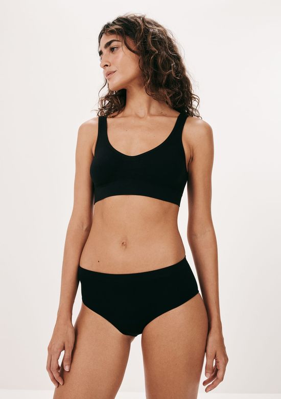 Foto do produto: Kit 2 Calcinhas Caleçon Sem Costura - Preto