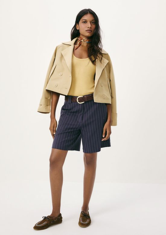 Foto do produto: Regata Feminina Slim Decote U Em Tricô De Viscose - Amarelo