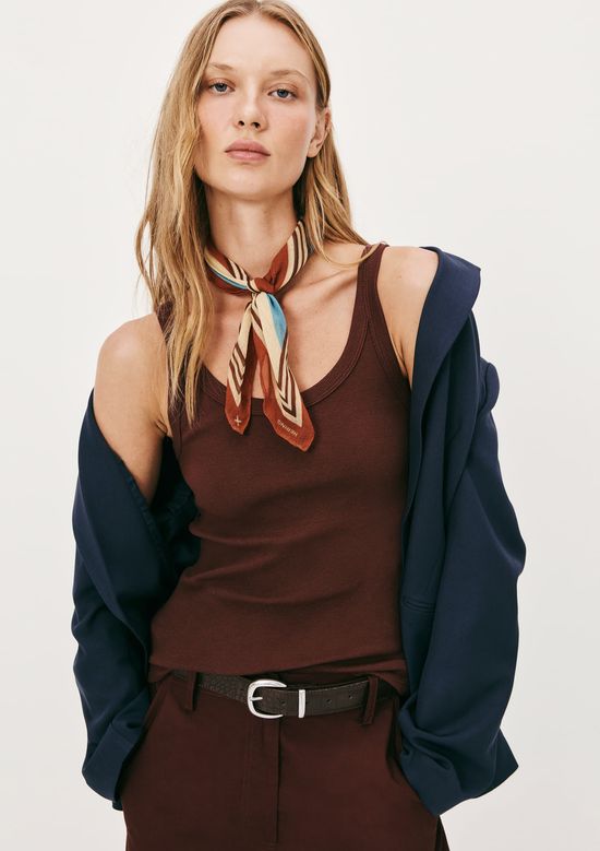 Foto do produto: Regata Básica Feminina Slim Rib - Vinho