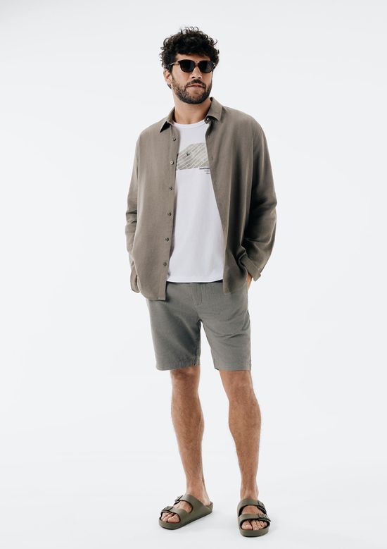 Foto do produto: Regata Básica Masculina Regular Com Estampa - Off white
