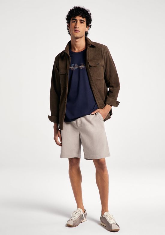 Foto do produto: Regata Básica Masculina Regular Com Estampa - Azul