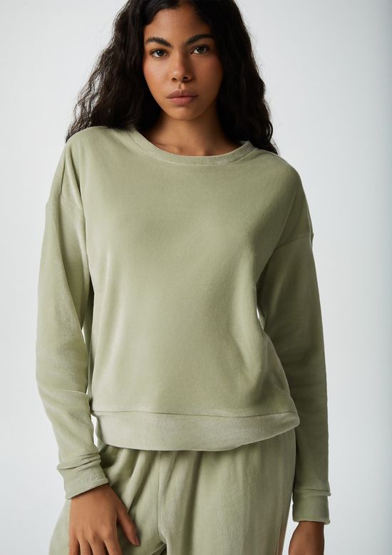 Foto do produto: Pijama Longo Feminino Em Plush - Verde