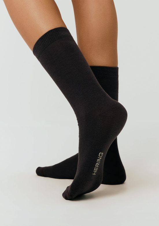 Foto do produto: Meia Cano Longo Unissex Em Malha - Marrom