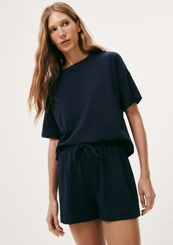 Foto do produto: Pijama Feminino Curto Box Em Algodão - Azul