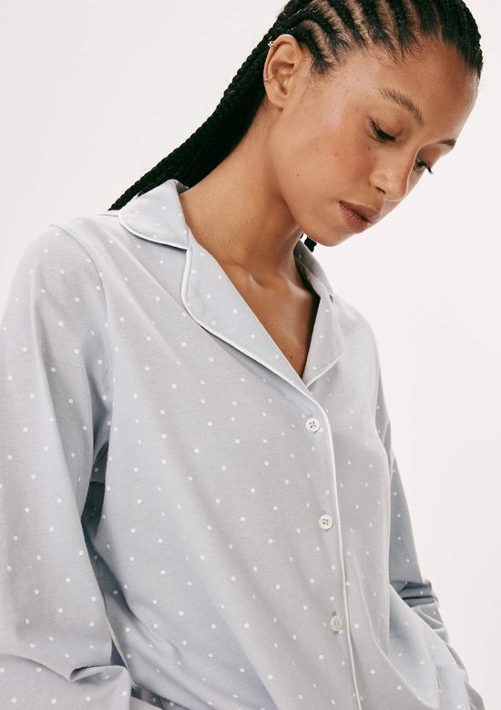 Foto do produto: Pijama Longo Feminino Americano Estampado - Azul