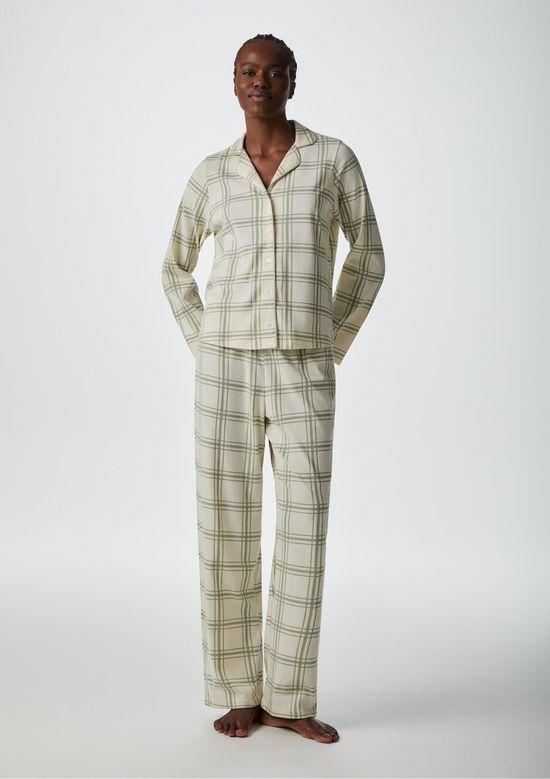 Foto do produto: Pijama Longo Feminino Americano Estampado - Verde