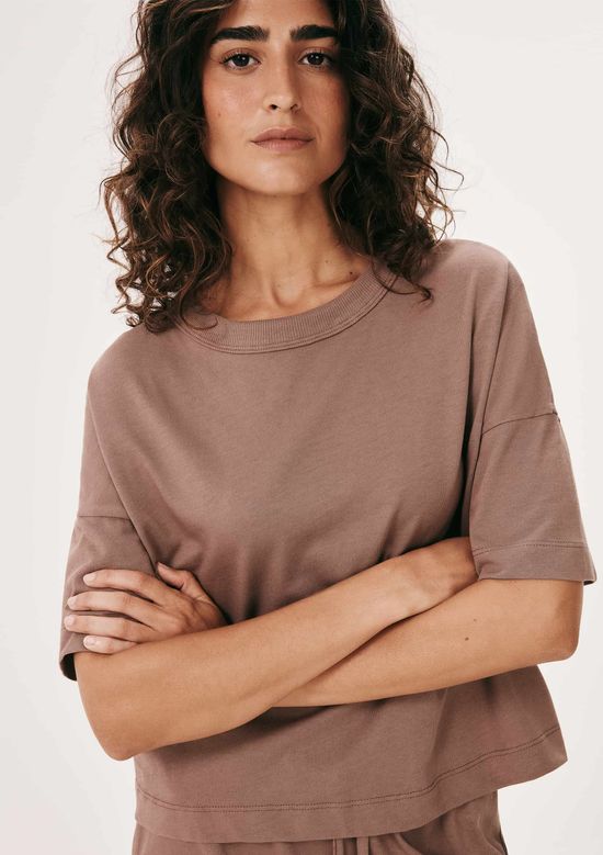 Foto do produto: Pijama Feminino Curto Box Em Algodão - Marrom