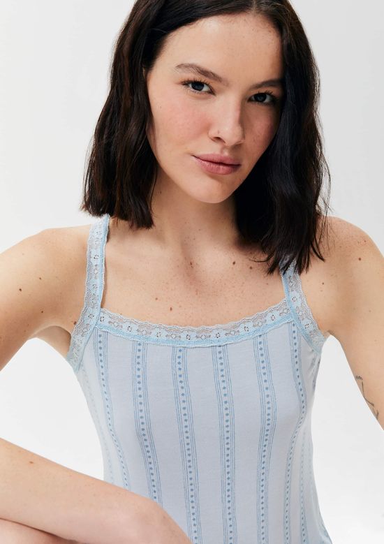 Foto do produto: Pijama Curto Feminino Estampado - Azul