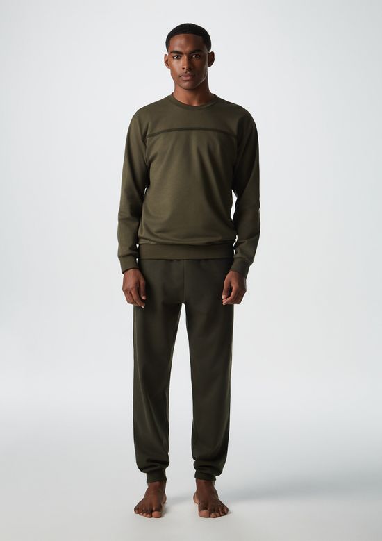Foto do produto: Pijama Longo Masculino Em Moletom - Verde