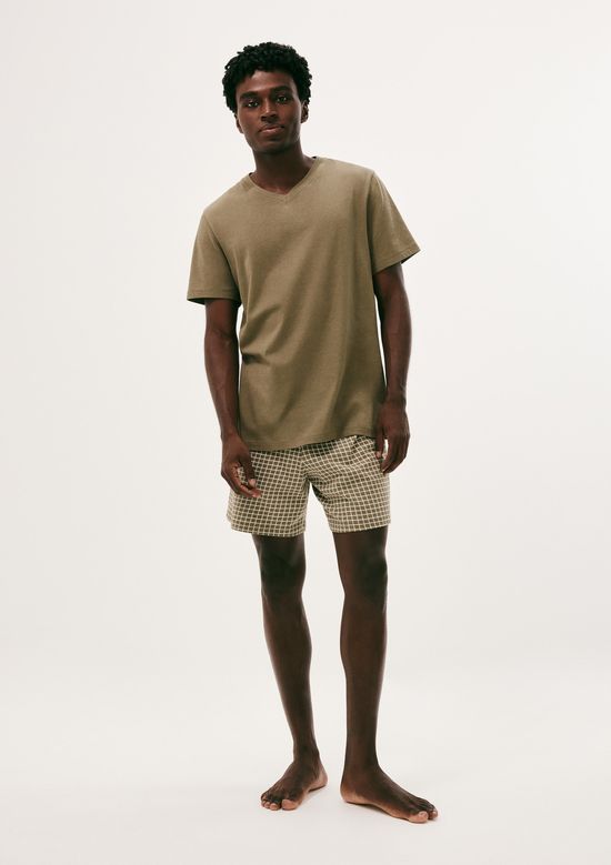 Foto do produto: Pijama Curto Masculino Com Samba Canção - Verde