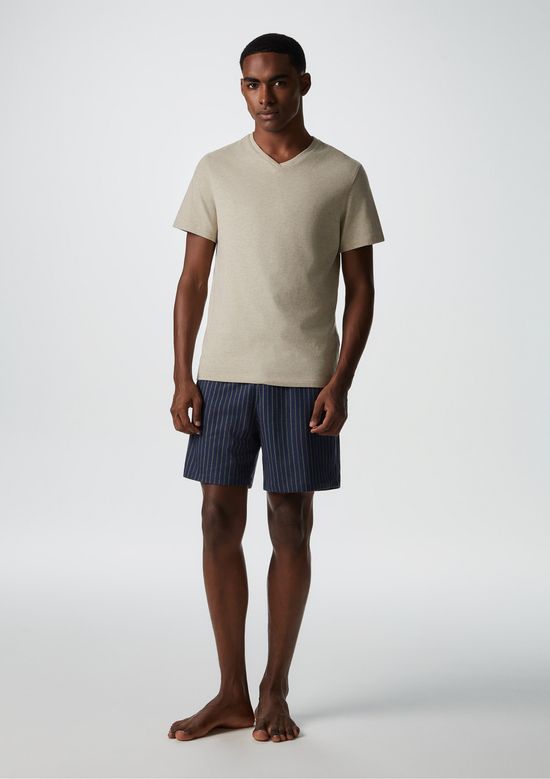 Foto do produto: Pijama Curto Masculino Com Samba Canção - Azul