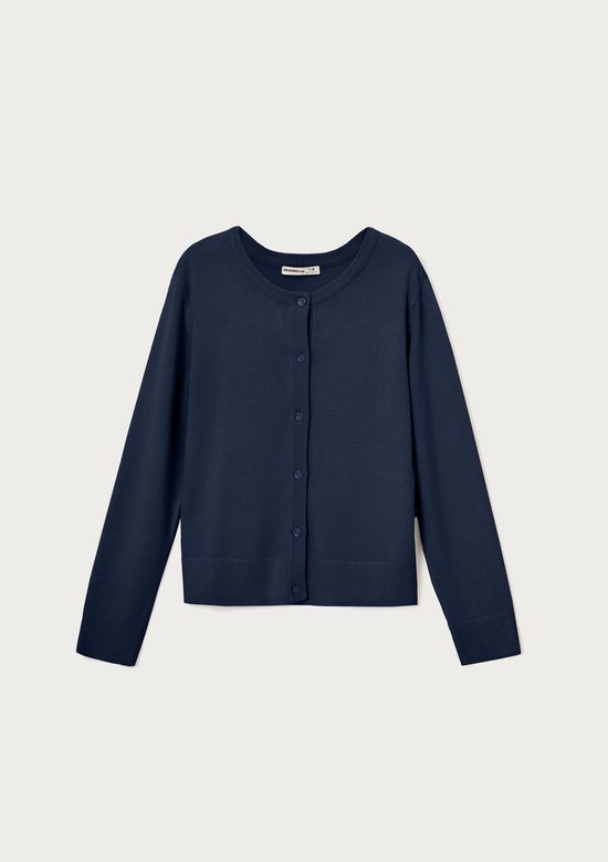 Foto do produto: Cardigan Infantil Menina Em Tricô - Azul