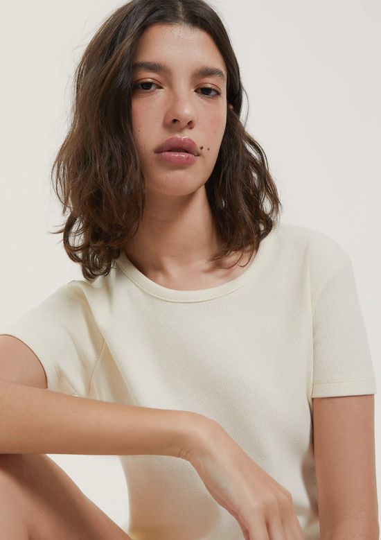 Foto do produto: Pijama Curto Feminino Texturizado - Creme