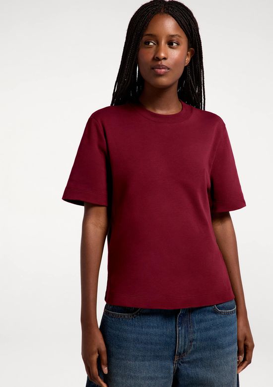 Foto do produto: Camiseta Básica Feminina Manga Curta Mid - Vinho