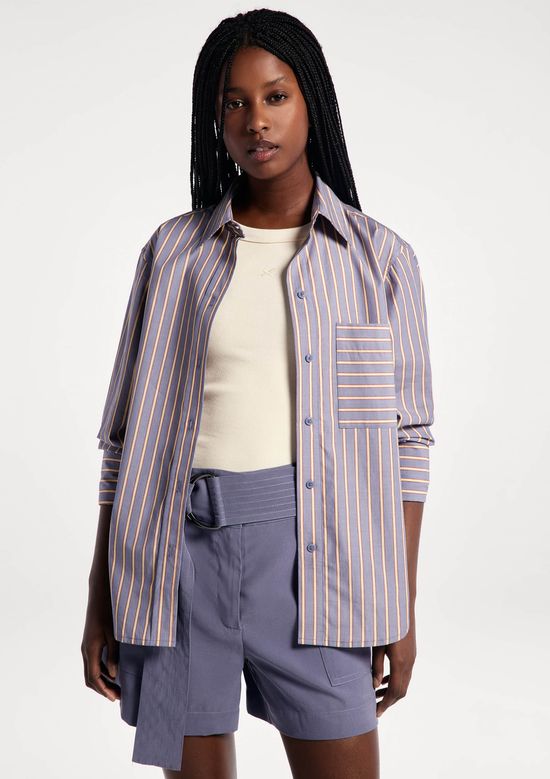 Foto do produto: Camisa Feminina Manga Longa Fio Tinto - Cinza