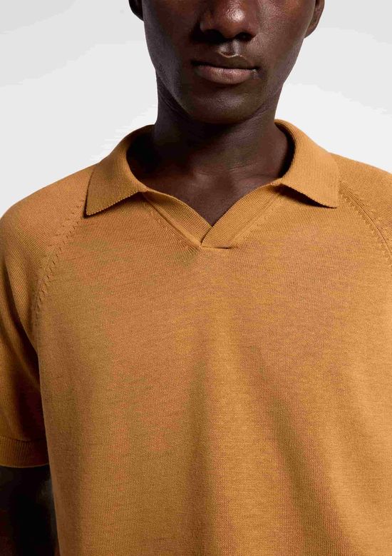 Foto do produto: Polo Masculina Manga Curta Em Tricô - Amarelo