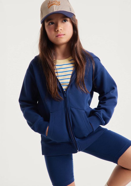 Foto do produto: Jaqueta Básica Infantil Unissex Com Capuz - Azul