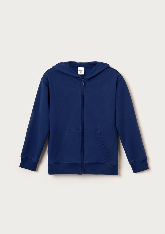 Foto do produto: Jaqueta Básica Infantil Unissex Com Capuz - Azul