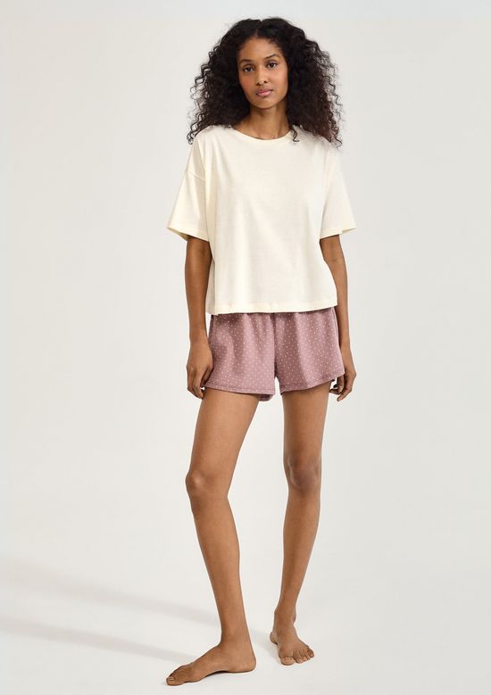 Foto do produto: Pijama Curto Feminino Box Estampado - Rosa