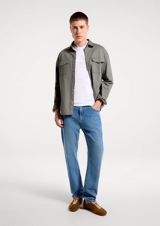 Foto do produto: Camisa Masculina Regular em Sarja - Verde