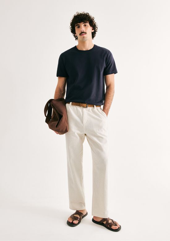 Foto do produto: Camiseta Básica Masculina Manga Curta Slim - Azul