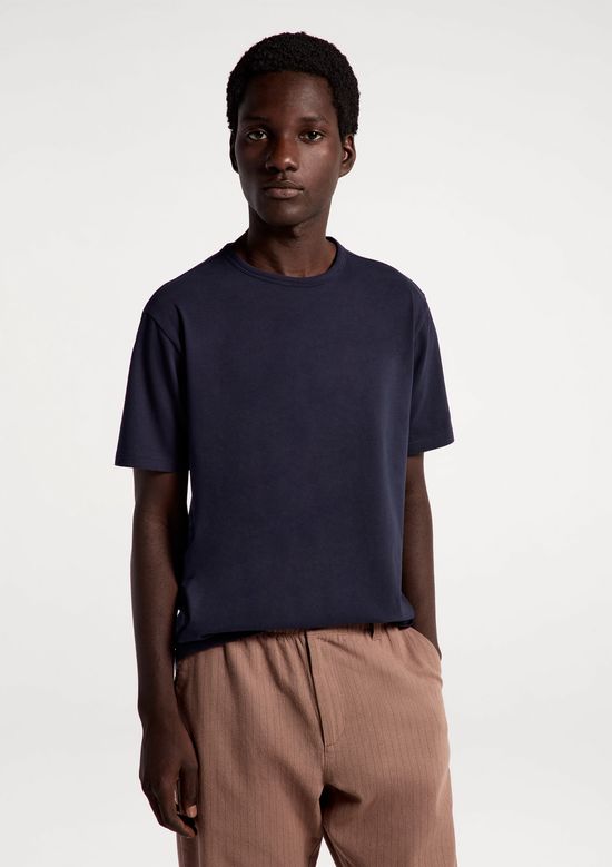 Foto do produto: Camiseta Masculina Slim Algodão Peruano Soft Touch - Azul