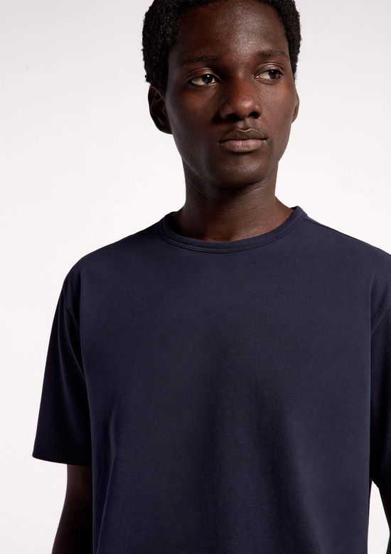 Foto do produto: Camiseta Masculina Slim Algodão Peruano Soft Touch - Azul