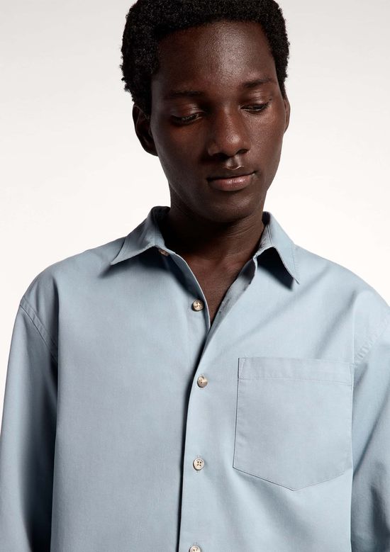 Foto do produto: Camisa Masculina Manga Longa Algodão - Azul