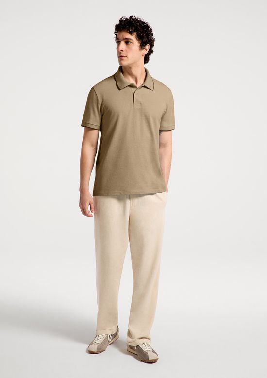 Foto do produto: Camisa Polo Básica Masculina Manga Curta Em Piquet - Verde