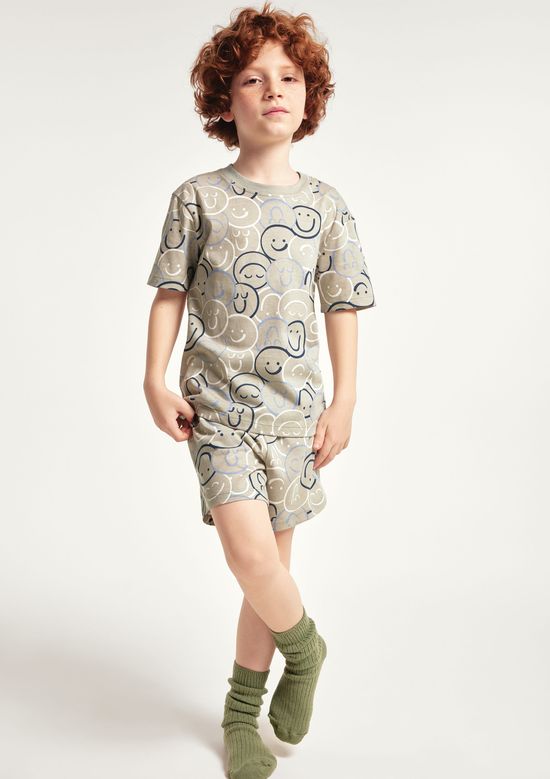Foto do produto: Pijama Curto Infantil Que Brilha no Escuro - Verde