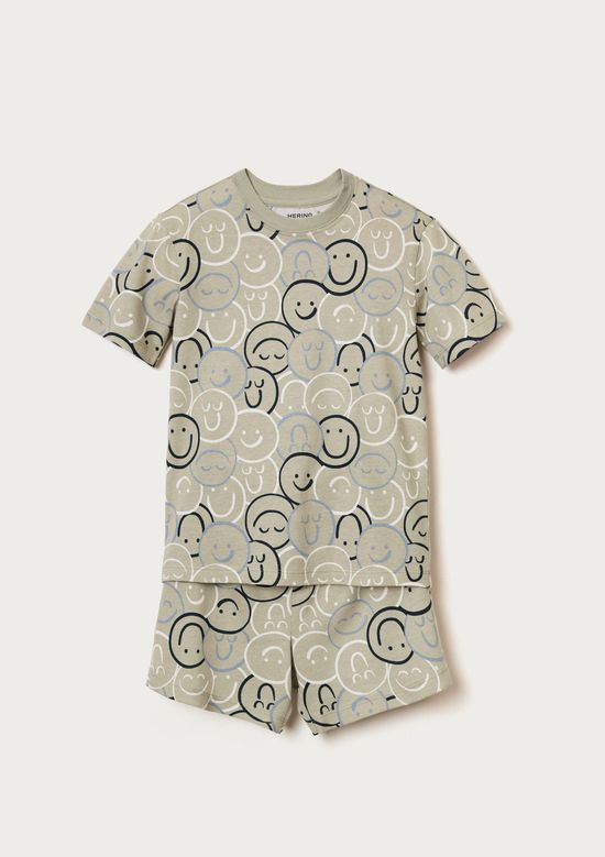 Foto do produto: Pijama Curto Infantil Que Brilha no Escuro - Verde