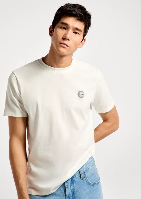 Foto do produto: Camiseta Masculina Manga Curta Com Estampa - Off white