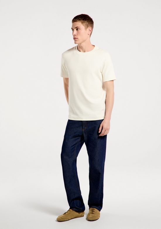 Foto do produto: Camiseta Masculina Texturizada Em Algodão Peruano - Off white