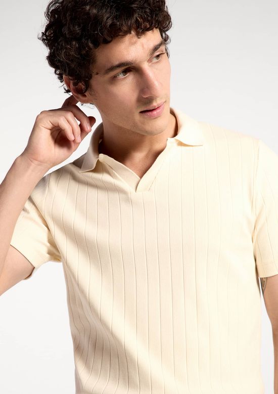 Foto do produto: Polo Masculina Slim Em Algodão - Amarelo