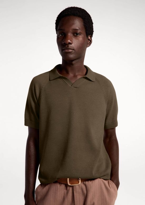 Foto do produto: Polo Masculina Manga Curta Em Tricô - Verde