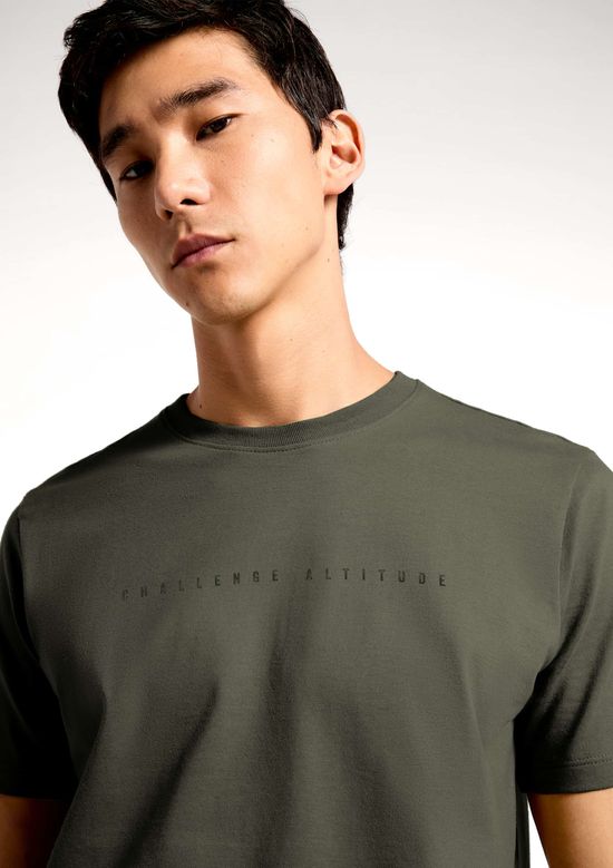 Foto do produto: Camiseta Masculina Manga Curta Com Estampa - Verde