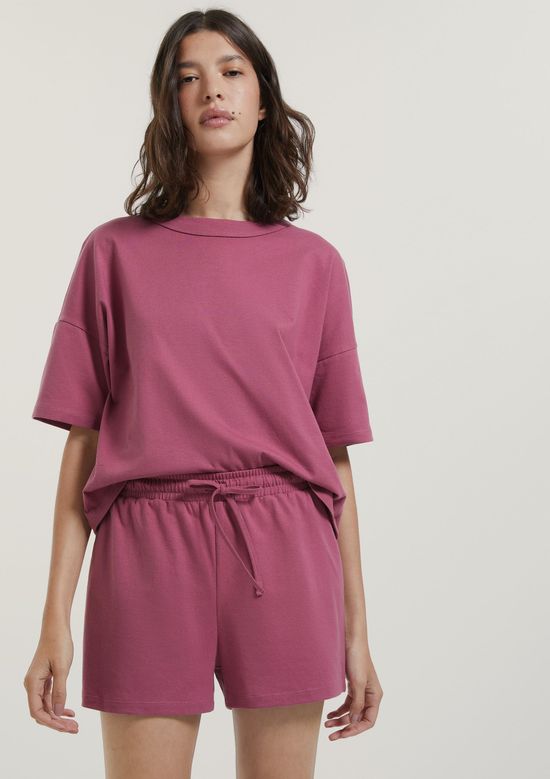 Foto do produto: Pijama Feminino Curto Box Em Algodão - Rosa