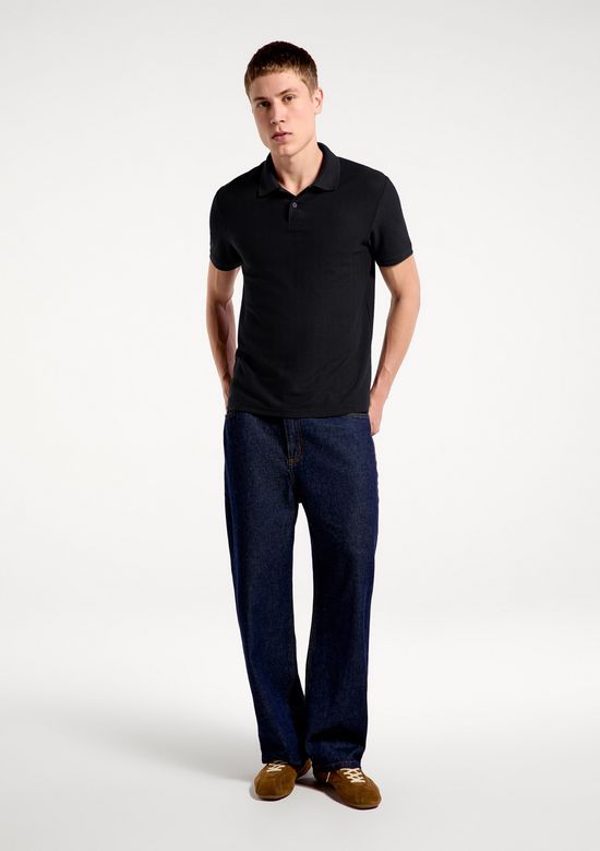 Foto do produto: Camisa Polo Masculina Manga Curta Texturizada - Preto