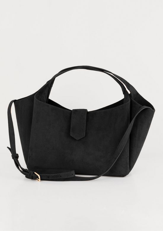Foto do produto: Bolsa Feminina Média Em Suede - Preto
