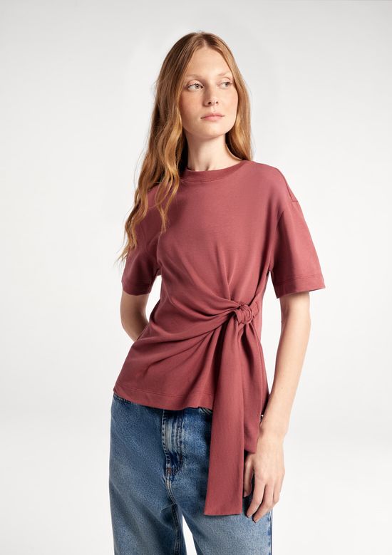 Foto do produto: Blusa Feminina Com Amarração - Vermelho