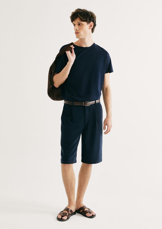 Foto do produto: Camiseta Básica Masculina Manga Curta Pima - Azul