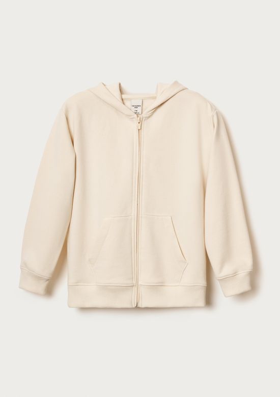 Foto do produto: Jaqueta Básica Infantil Unissex Com Capuz - Creme