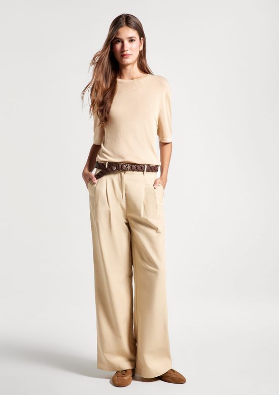 Foto do produto: Blusa Feminina Em Tricô Leve - Bege