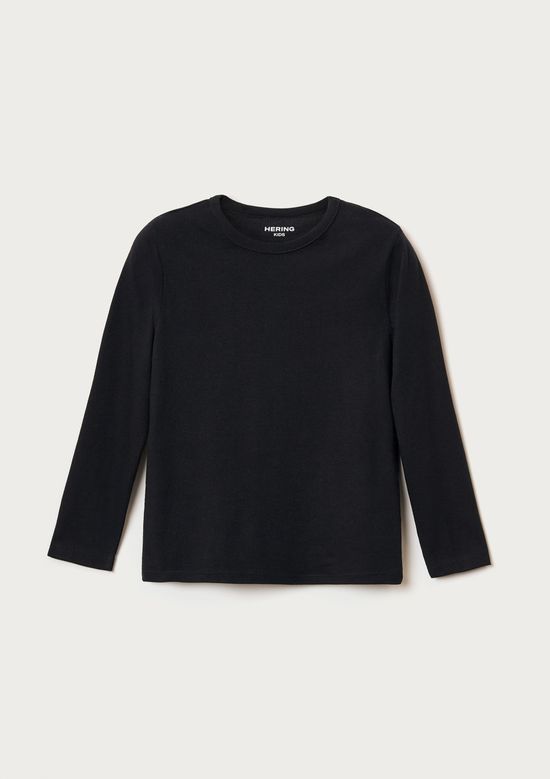 Foto do produto: Camiseta Básica Infantil Unissex Manga Longa - Preto