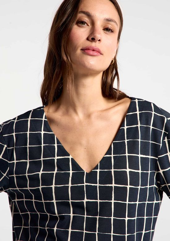 Foto do produto: Blusa Feminina Em Viscose Estampada - Azul